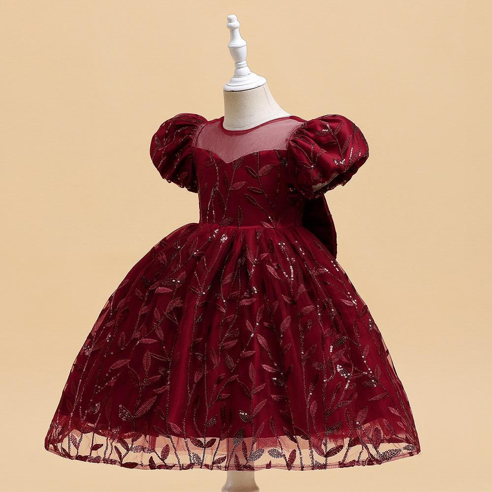 Летние платья для маленьких девочек, кружевное платье с цветочным узором для свадебной вечеринки, детское платье принцессы на день рождения, детская повседневная одежда для 3, 6, 8 лет