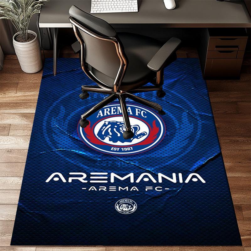 Arema Football club Printed Office Carpet Chair Cushion Entryway Rug, Rugs for Living Room, Bedroom Christmas gifts