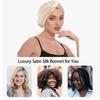 Регулируемая шелковистая атласная шапочка для волос с двумя слоями, модная шелковая повязка для волос для сна