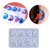 Silicone Mold for DIY Earrings & Ear Drops Moon Love Heart Shape Ear Pendants Ear Ornament Resin Mould Jewelry Supplies