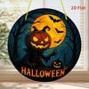 2D Flat Halloween Acrylic Pendant - Horror Jack-o-lantern Home, Outdoor Party Classic Flat Decoration, Halloween Decoration Jack-o-lantern Ornament