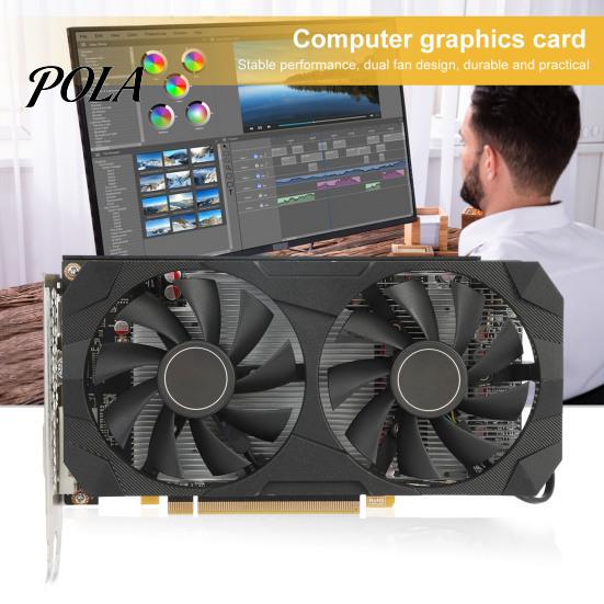 Настольная видеокарта RX580 с двойным вентилятором 8 ГБ GDDR5 256-битная DP/HDMI-совместимая Аксессуары для игрового компьютера