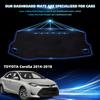 Dashboard Flannel Dash Cover Mat For Toyota Corolla 2014 2015 2016 2017 2018 Flannel  Fit Toyota Corolla Accessories Dash Cover Black Trim (Corolla