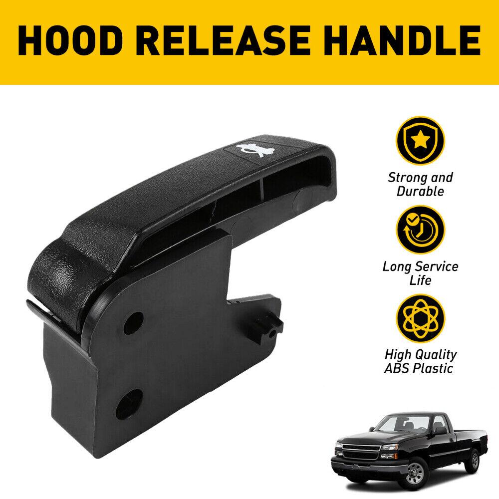 15741109 Hood Release Handle, Truck Hood Lock Release Pull Handle Replacement Compatible With 1999-2006 GMC 1500 1500 HD 2500 2500 HD 3500