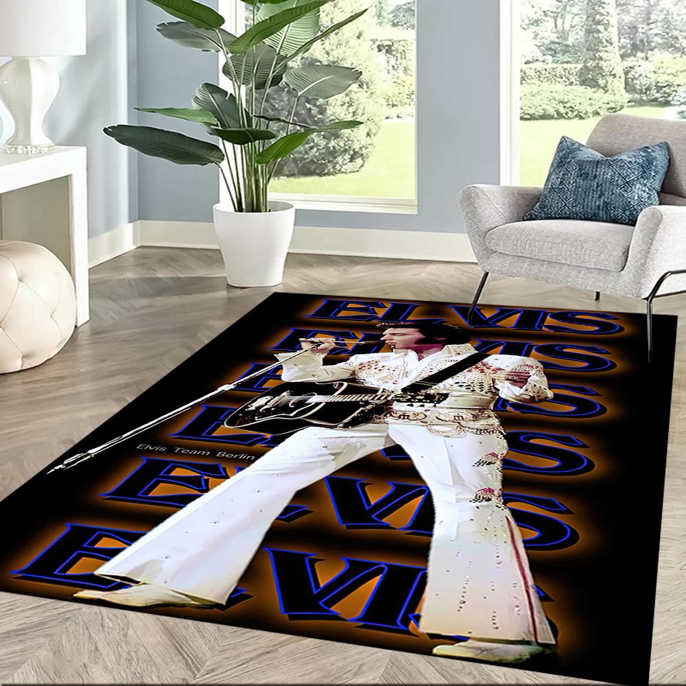 Elvis Carpet Perfect For Entryway Hallway Dining Room Kitchen Antislip Rug Office Home Decor Spiritual Gift
