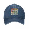 Capybaras Retro Animal Lover Caps Vintage Distressed Washed Hats Cap Outdoor Running Gollff Adjustable Fit Cap