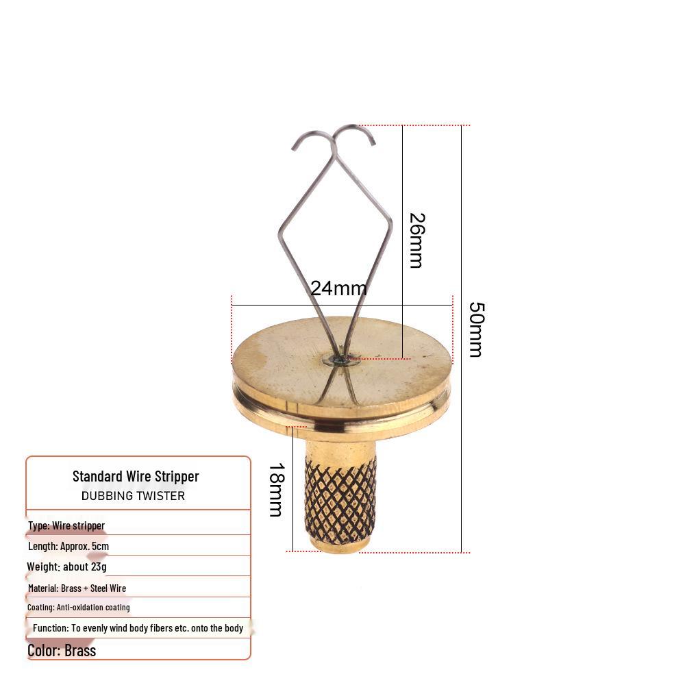 Портативный латунный инструмент для вязания крючков и нимф для нахлыста