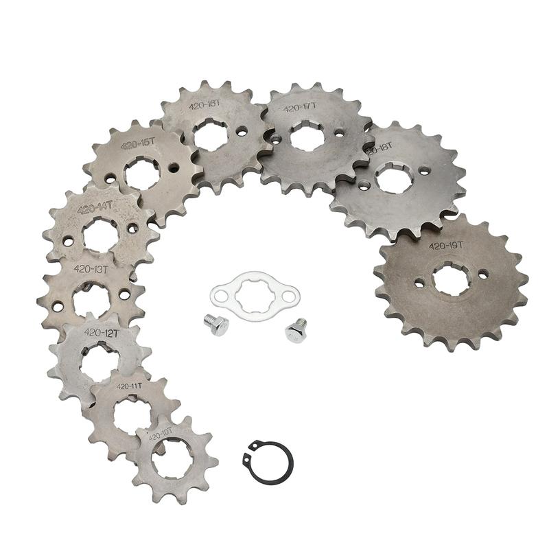 420 10T 11T 12T 13T 14T 15T 16T 17T 18T 19T Tooth 17mm ID Front Engine Sprocket Motorcycle Part