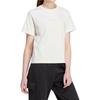 Adidas Women's Signature Graphic Print T Shirt Off White IX3763