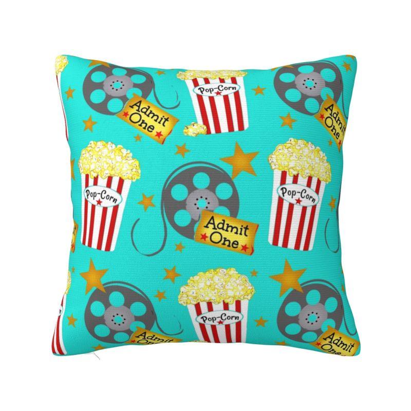 Custom Vintage Movie Tickets Luxury Throw Pillow Cover Decoration Theater Sofa Cushion