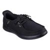Skechers Bobs Skipper Холщовые Простые Удобные Низкие Повседневные Кроссовки Женские Черный 114814-BBK