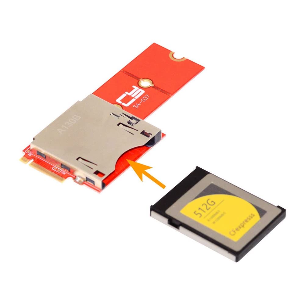 Адаптер-удлинитель CY для материнской платы NGFF M.2 M-Key NVMe на CF Express, M2 M-Key CFE Type-B, Совместим с картами памяти R5, Z6 и Z7