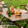 Y69 Outdoor Portable Steel Alloy Roll-Up Camping Table