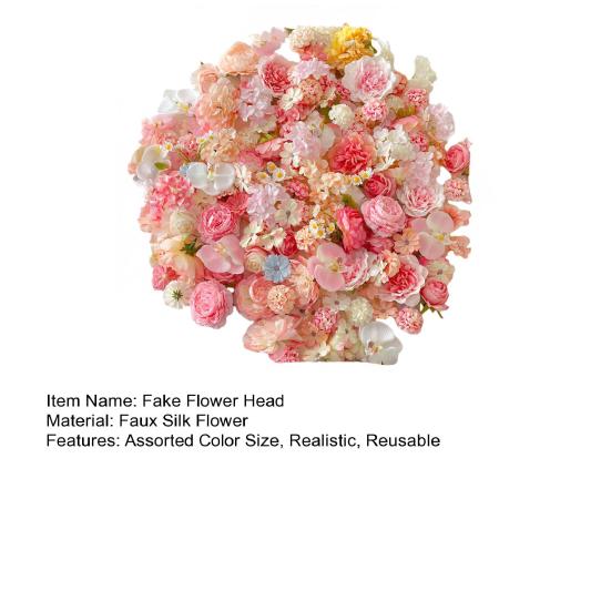 50/100 шт. Искусственные головки цветов Разные цвета и размеры Реалистичные Многоразовые Для поделок Гирлянда Свадебные Подружки невесты