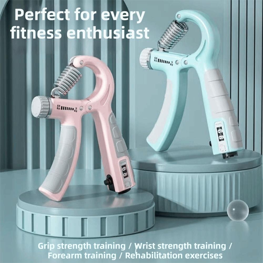 Adjustable Resistance Grip Strength Trainer With Counter Adjustable Hand Grip Hand Squeezer Resistance Hand Grip