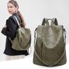 Women's 2025 Spring Fashion Leather Anti-Theft Patchwork Cowhide Backpack