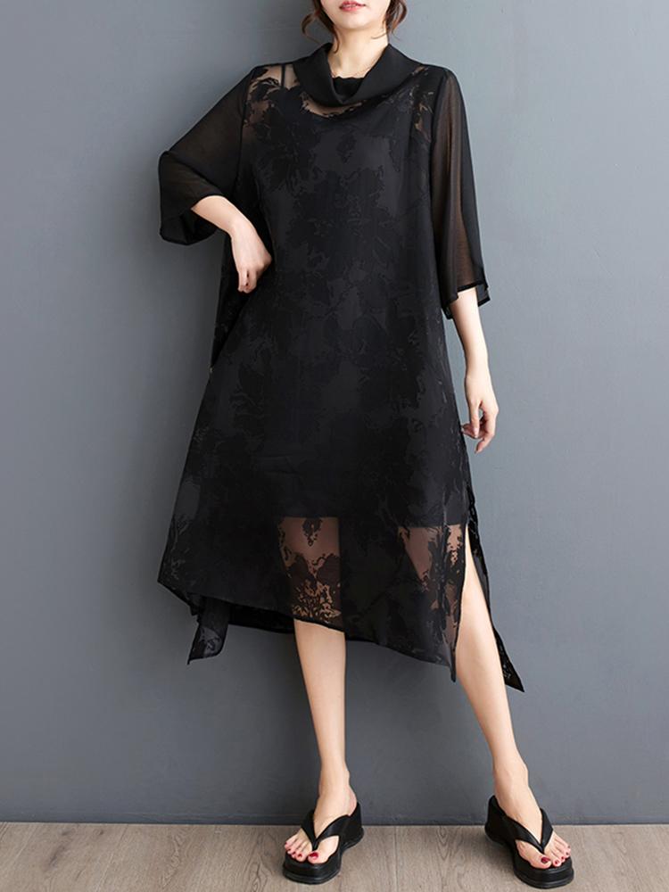 Xitao Свободное женское платье из марли нестандартной формы HQQ2341