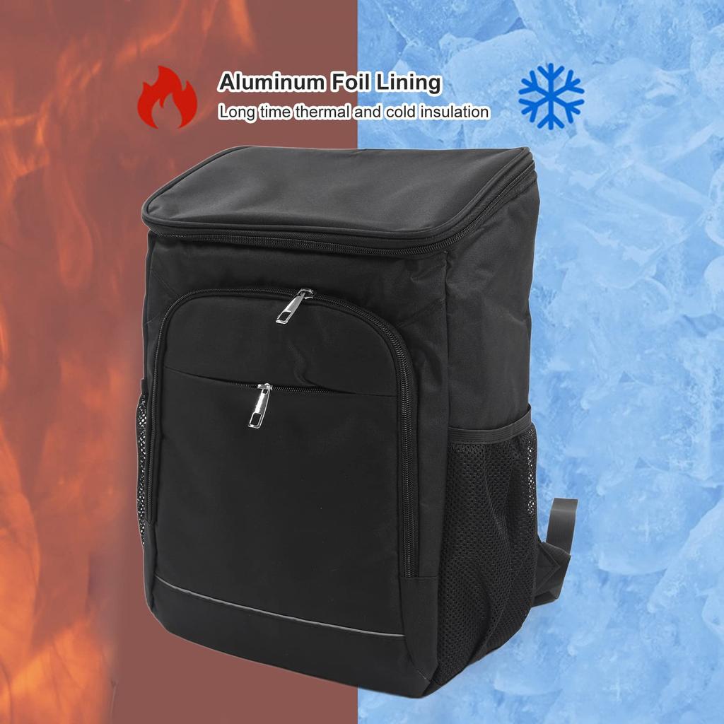Охладитель для улицы с термосумкой из алюминия, большой изолированный водонепроницаемый ящик из ткани Оксфорд, напитки, рюкзак, фольга, походы, изоляция, фитнес,