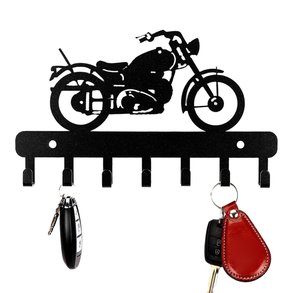 Металлический настенный держатель для ключей от машины в индустриальном стиле с современной эстетикой, многофункциональные кольца для ключей для домашнего декора