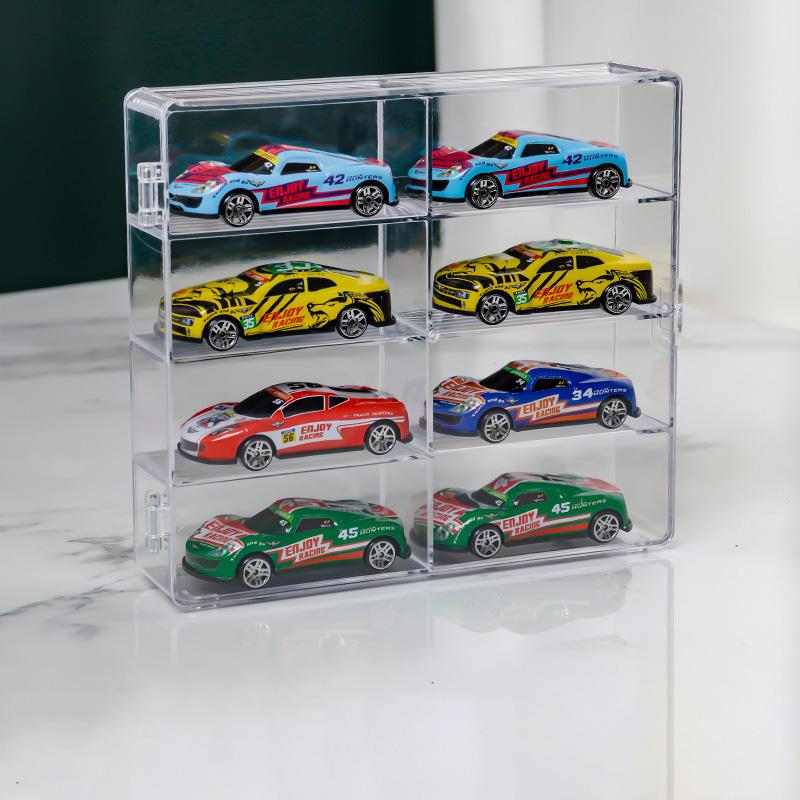 1Pc Dustproof Acrylic Hotwheels Car Model Toy 1:64 Display Box Cabinet Rack