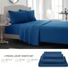 Sheet Set Breathable & Cooling Sheets Hotel Luxury Bed Sheets Extra Soft Easy Fit 4 Piece Set