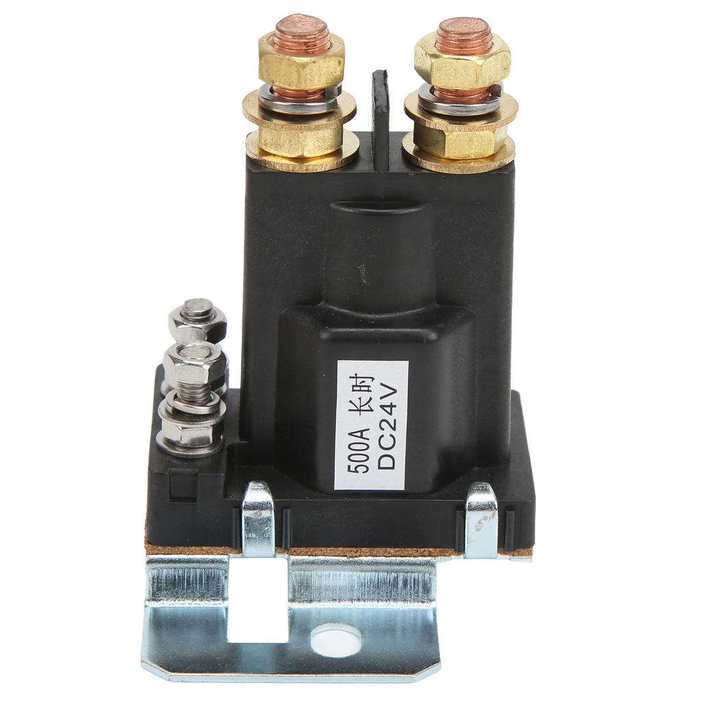 24 В 500 А Пусковое реле Красная медь Большой ток Нормально разомкнутое для вилочного погрузчика Инженерная Автомобильная Мультиаккумуляторная система