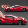 1:24 Ford GT Alloy Super Sports Car Model Diecasts Metal Racing Vehicles Car Model High Simulation Sound and Light Kids Toy Gift