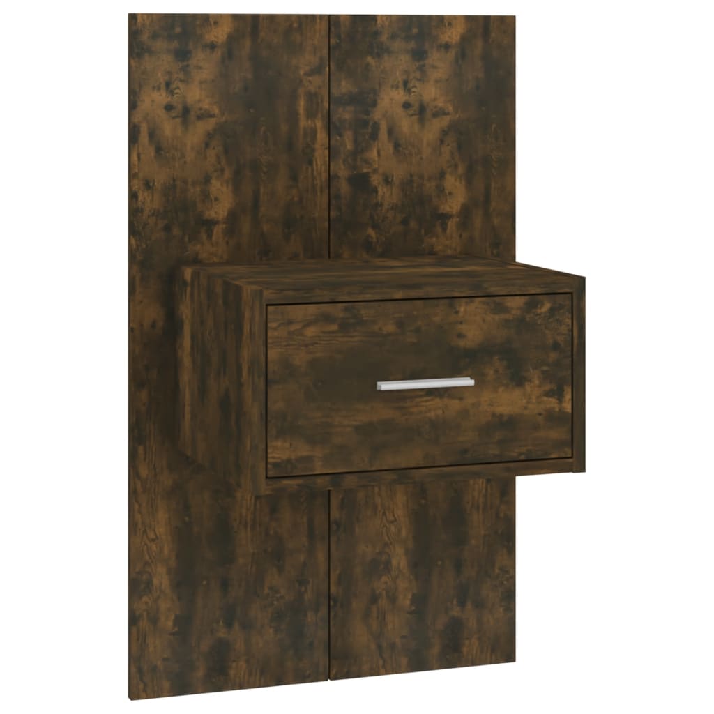 Wall Mounted Nightstand Smoked Oak