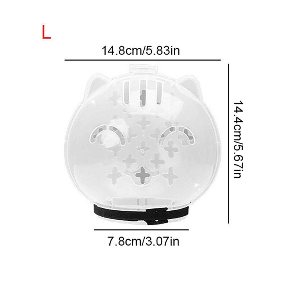 Transparent Breathable Cat Muzzle Anti-Licking Cat Mask Cover Helmet Lightweight Cat Space Hood