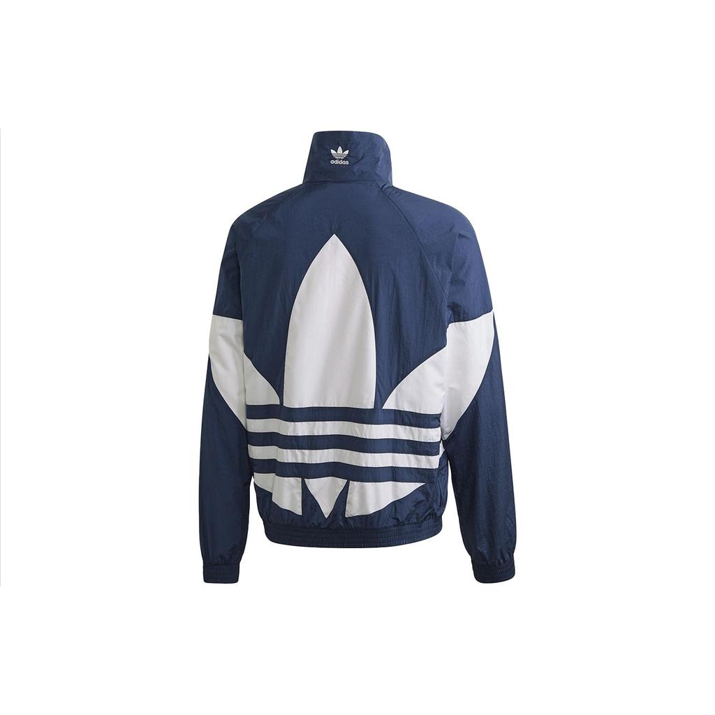 adidas Мужская куртка Originals с большим логотипом на молнии, синяя, FM9894