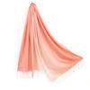 Cashmere and Silk Gradient Stole In Coral Gift 45x180cm [Pashmina Collection] Pink, Boxed,