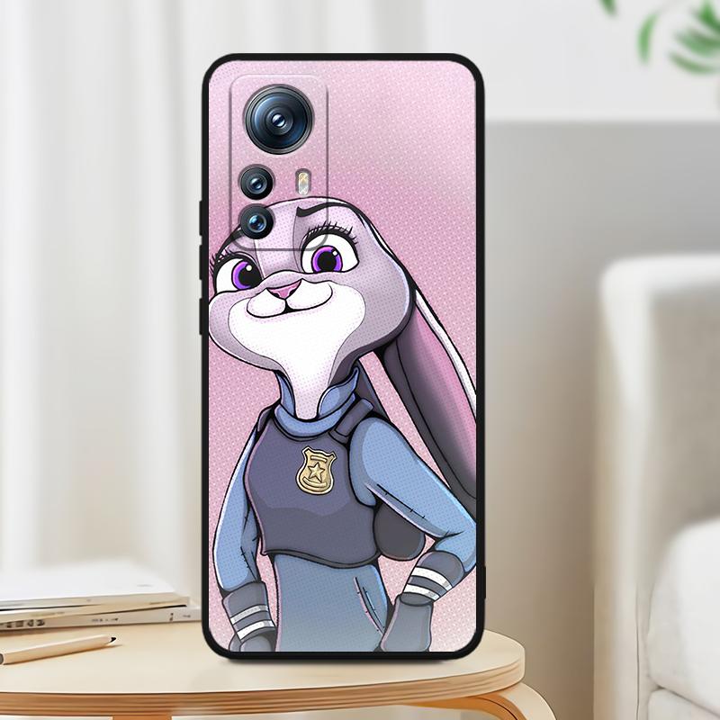 Anime Zootopia Judy&Nick For Xiaomi Mi 13T 13 12T 12 11T 11i 11 A3 10T 10 9 Pro Lite Ultra 5G Black TPU Phone Case