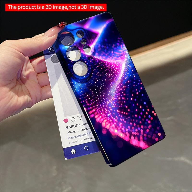 2DFlat Samsung phone case Neon Galaxy Glow Phone Case Applicable to Galaxy S22 S23 S24 S25ULTRA S26 A12 A13 A14 A15 A16