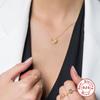 Ожерелье Plata De Ley 925 для женщин, цепочка типа C вокруг шеи, ошейники Para Mujer Bijoux Femme, винтажные ошейники