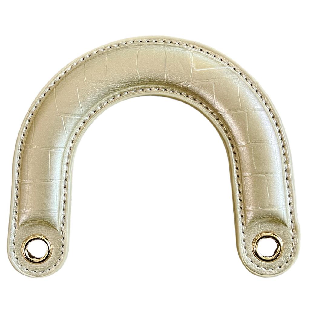 Curved PU Bag Strap Handle - Replaceable Handheld Bag Accessory