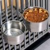 Подвесная миска из нержавеющей стали для кормления собак и кошек