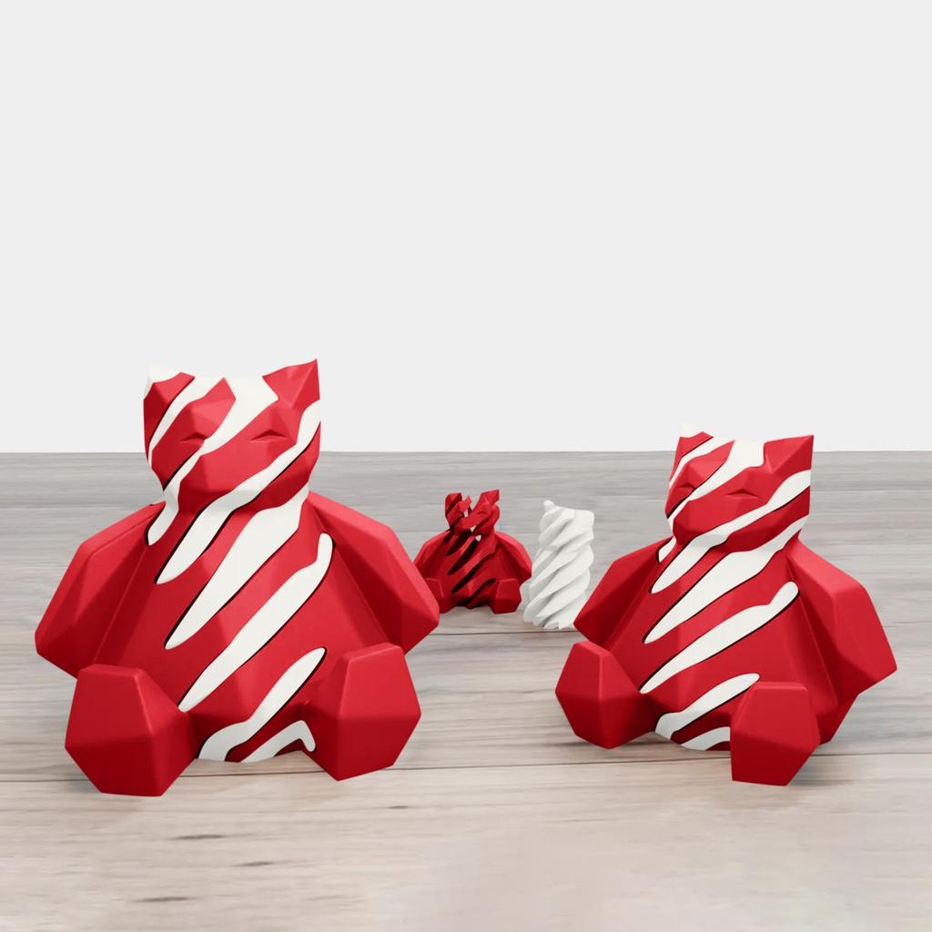 3D-печатная игрушка для декомпрессии, вращающаяся спиральная проникающая скульптура для снятия стресса и беспокойства