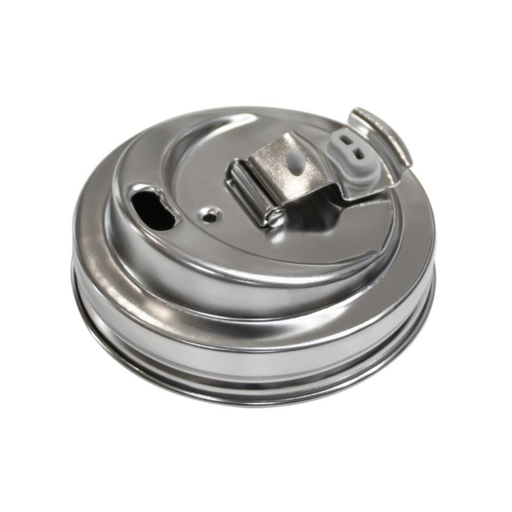 Stainless Steel Mason Jar Drinking Lids With Straw Hole Pour Lids Mason Jar Sip Lids Fruit Juices