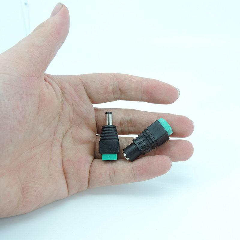 5 шт. 12 В 2,5 x 5,5 мм 5,5*2,5 мм постоянного тока штекер женский разъем адаптера разъем кабеля терминал для камеры видеонаблюдения светодиодный светильник