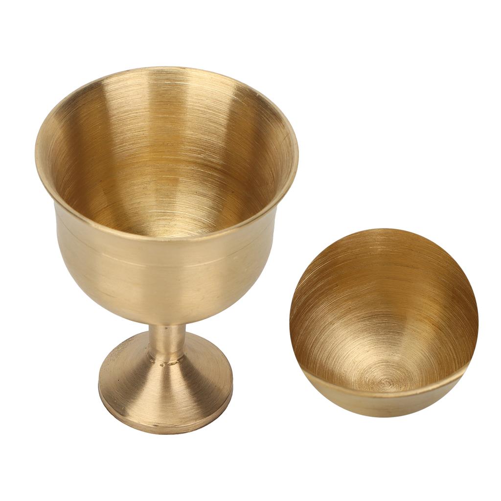 Brass Wine Goblet Exquisite Elegant Drinking Wine Cup Decoration Collection Gift