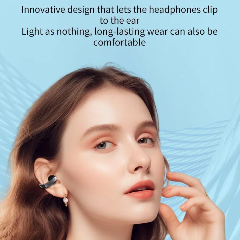 Bluetooth 5.4 Одиночные наушники Заушные Беспроводные Спортивные наушники с HD микрофоном Низкая задержка