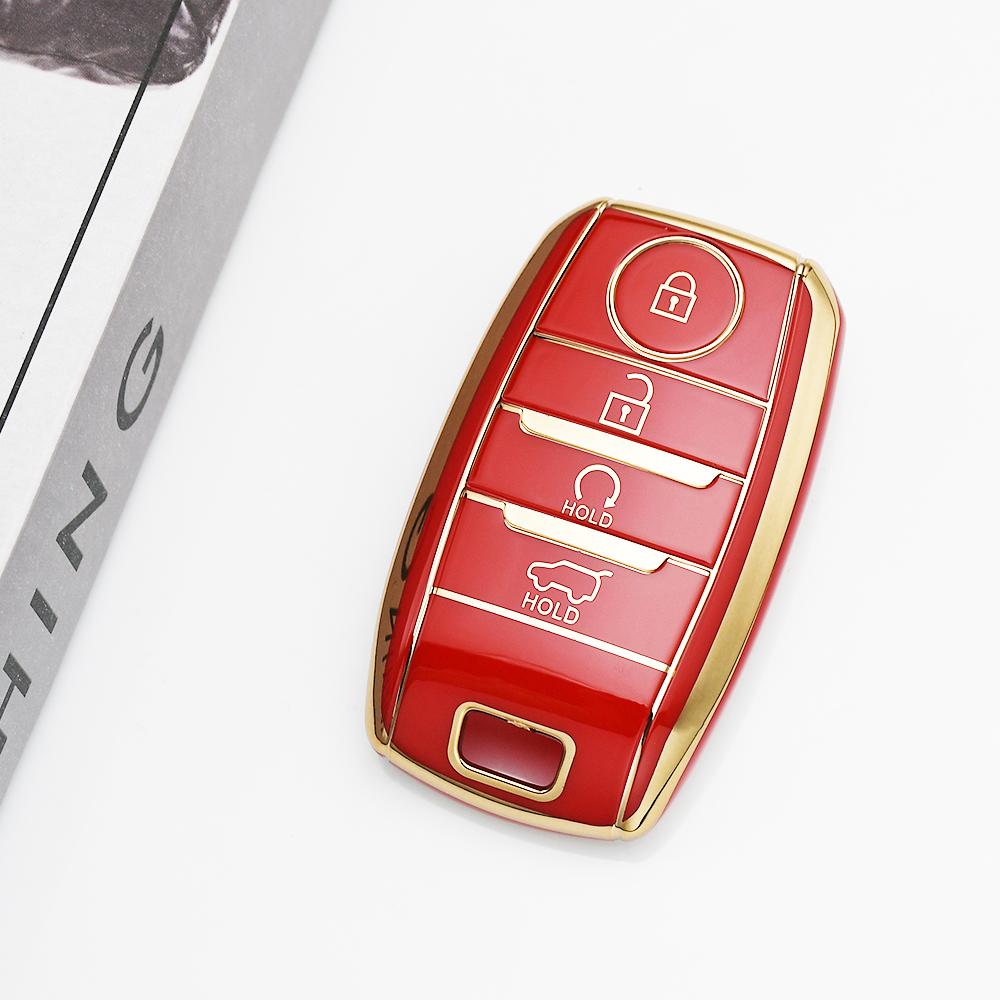 4 Buttons Auto Keyless for Kia Rio Rio5 Sportage R K3 KX3 K4 K5 Ceed Sorento Cerato Optima TPU Car Key Case Shell Fob Cover