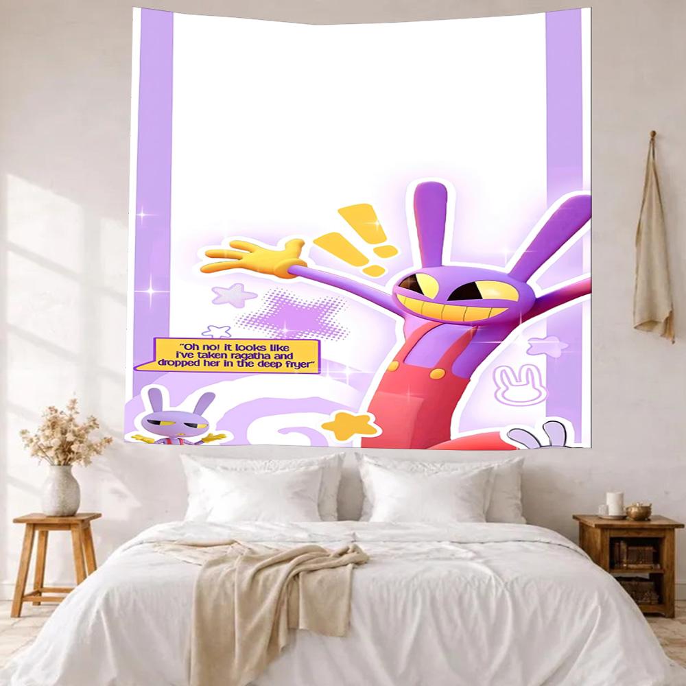 Digital Circus Wall Decor Tapestry Art For Pet Memorial Birthdaywedding Party Backdrop Family Gift