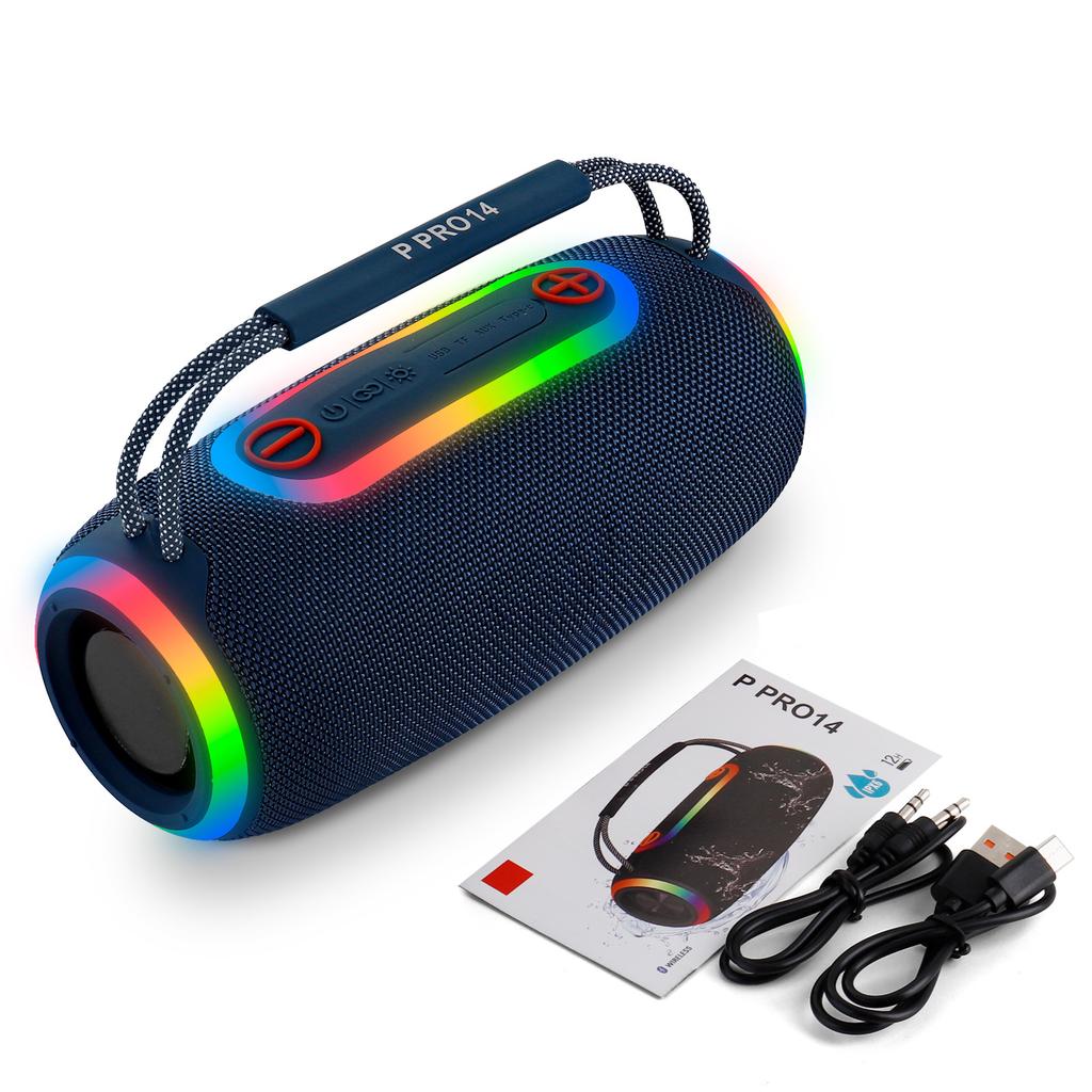 PRO Series 14 Bluetooth Speaker RGB Light Portable Desktop Outdoor Subwoofer High Power Speaker
