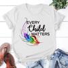 Funny Orange Shirt Day Every Child Matters Graphic Print T Shirt Women Short Sleeve Tees Unisex Casual O Neck TShirt