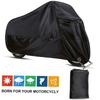 Waterproof Motorcycle Jacket and Cover: Black 190T Polyester, Ideal for Rainy Season