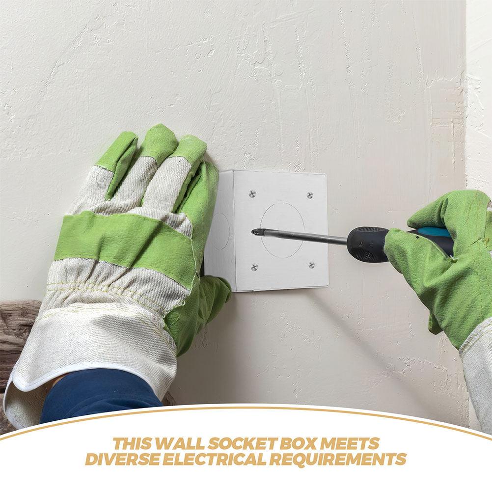 2Pcs 86 Type Stainless Steel Surface Mount Fireproof Electrical Box for Wall Socket Panel Easy Installation Versatile Universal
