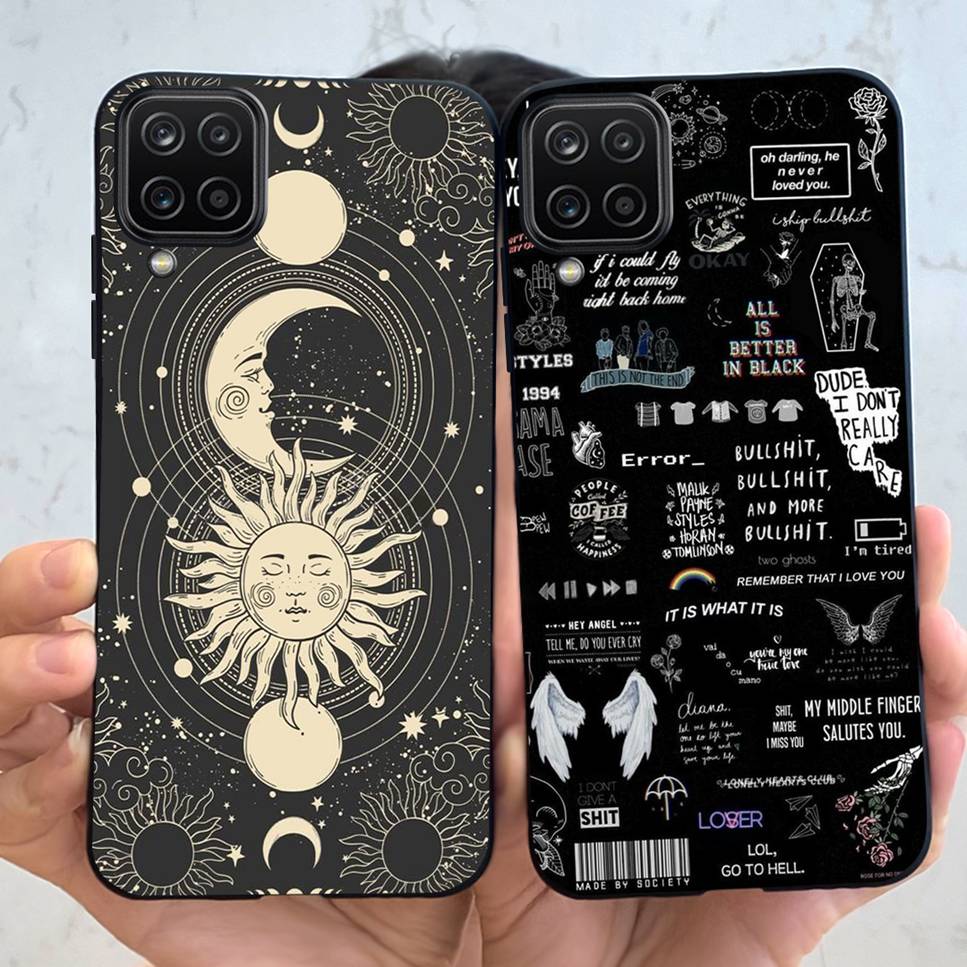 NEW Design For Samsung Galaxy A12 Case Silicone TPU Back Cover For Samsung A12 M12 F12 Galaxy M12 India  Funda Couqe Bumper