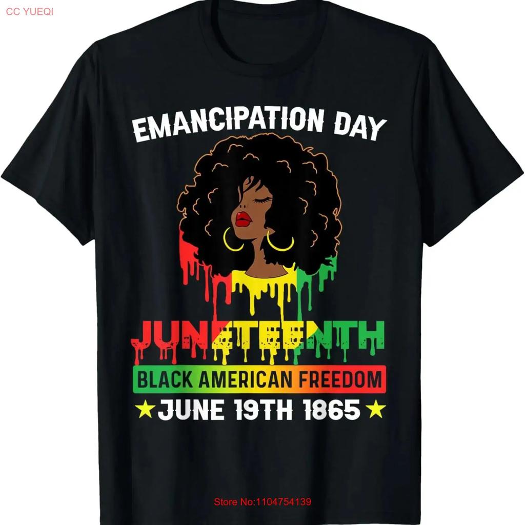 Juneteenth shirt women African Black American Feedom 1865 T vintage Washed Stretched Breathable Versatile Stylish Slightly