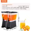Beverage Dispenser, 3 Gallon x 2 Drink Dispensers for Parties, Plastic Juice Dispenser with Stand Spigot Lid, Iced Tea Lemonade Juice Water Dispenser,